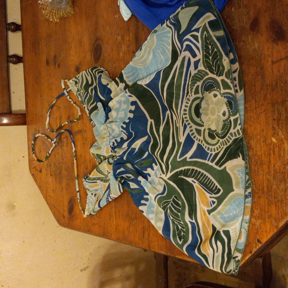 Small halter top by A. Beyer green tea colored